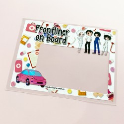 Roadtax Car Sticker - Frontliner On Board White