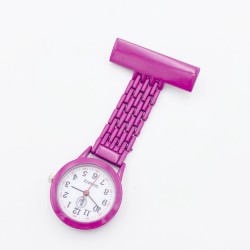 Pin Watch Elegant Full Colour Dark Purple