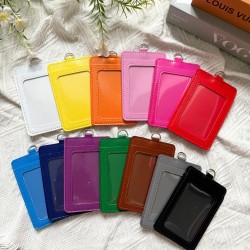 Double Pocket Vertical ID Card Holder