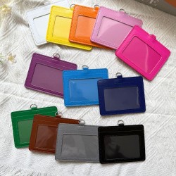 Double Pocket Horizontal ID Card Holder