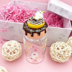 DONUT UNICORN GLASS BOTTLE CHOCOLATE