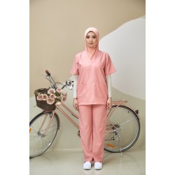 SCRUB SUIT (UNISEX) - PEACH