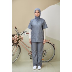 SCRUB SUIT (UNISEX) - GREY