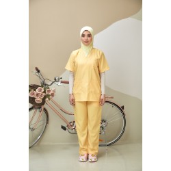 SCRUB SUIT (UNISEX) - YELLOW