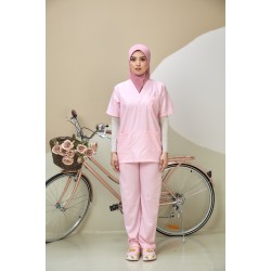 SCRUB SUIT (UNISEX) - SOFT PINK