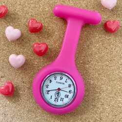 Pin Watch Plain - Hot Pink