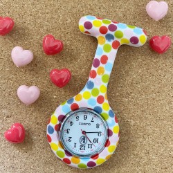 Pin Watch Printed - Multipolka