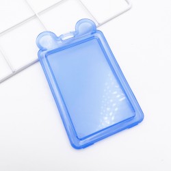 Transparent Ear Card Holder - Blue 