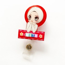 Personalized Text -YO-YO Hijab Nurse RED