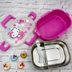 LUNCH BOX WITH INSERT - HELLO KITTY
