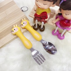 SPOON FORK GIRAFFE - YELLOW