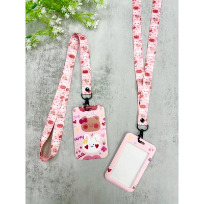 CARD HOLDER & LANYARD SET HAPPY LOVE
