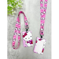 CARD HOLDER & LANYARD SET HELLO KITTY
