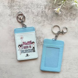 Card Holder Vertical Hello I Am A Nurse