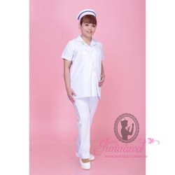 NURSE SHORT SLEEVE MATERNITY TOP - (BAJU SAHAJA)