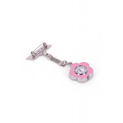 Pin Watch Metal Flower - Pink