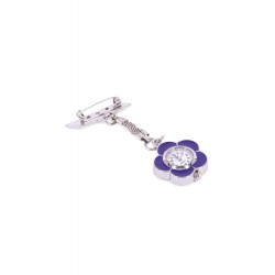 Pin Watch Metal Flower - Purple