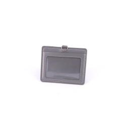  DOUBLE POCKET CARD HOLDER HORIZONTAL -GREY