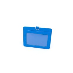  DOUBLE POCKET CARD HOLDER HORIZONTAL -LIGHT BLUE