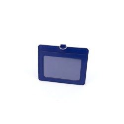  DOUBLE POCKET CARD HOLDER HORIZONTAL -DARK BLUE