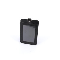 DOUBLE POCKET CARD HOLDER VERTICAL - BLACK