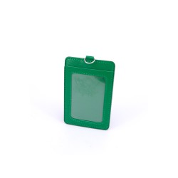 DOUBLE POCKET CARD HOLDER VERTICAL -GREEN