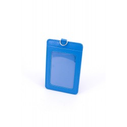 DOUBLE POCKET CARD HOLDER VERTICAL -LIGHT BLUE
