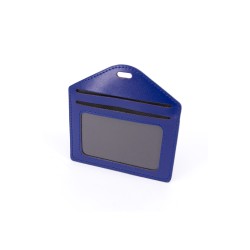 Multiple Card Holder With Zip Horizontal - DARK BLUE