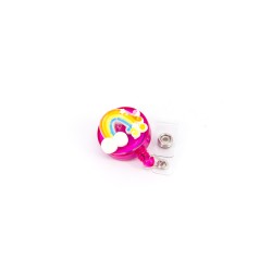 YO-YO Hot Pink-YELLOW RAINBOW