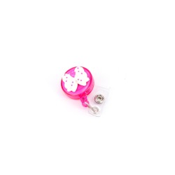 YO-YO Hot Pink- RIBBON WHITE