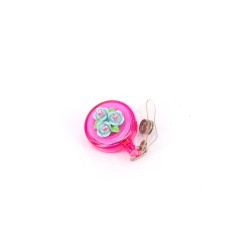 YO-YO Hot Pink-BLUE FLOWER