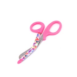 CLEARANCE STOCK Bandage Scissor Printed Loves - Pink handle