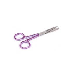 Dressing Scissor Blunt/Sharp Purple polkadot