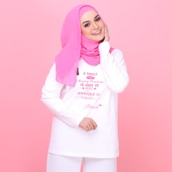 T-Shirt Butik Jururawat -Long Sleeve White