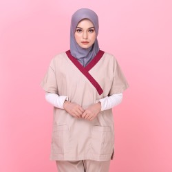 Tudung Soft Awning Full Scuba Plain - Grey