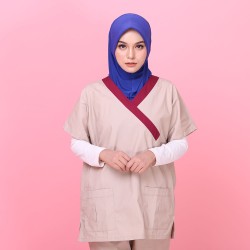 Tudung Soft Awning Full Scuba Plain - Royal Blue