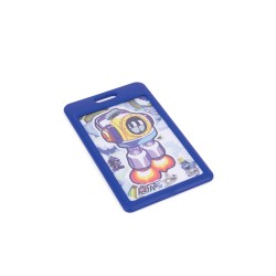 Slide ID Card Holder - Dark Blue