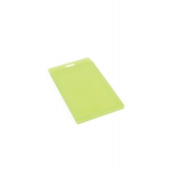 Transparent ID Card Holder - Green Fluorescent