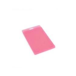 Transparent ID Card Holder - Pastel Pink