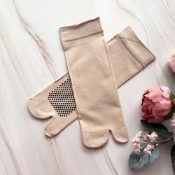 New nylon Anti Slip Split Toe Socks - Skin