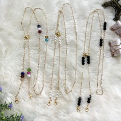 2 in 1 Magnet Mask Chain - Gold Series
