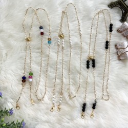 2 in 1 Magnet Mask Chain - Gold Series