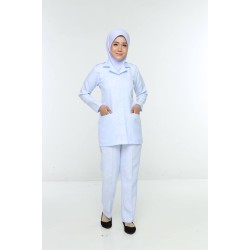 PEMBANTU PERAWATAN KESIHATAN FEMALE UNIFORM (ONE SET TOP & PANT)