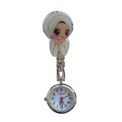 Clip Watch - Silver - HIJAB BEAUTIE