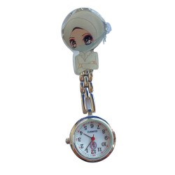 Clip Watch - Silver - HIJAB MASKIE