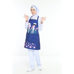 APRON BUTIK JURURAWAT - BLUE