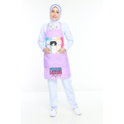 APRON BUTIK JURURAWAT - PURPLE