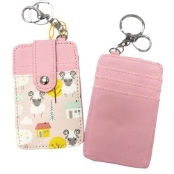 Printed Card Holder Vertical - Cute Sheep