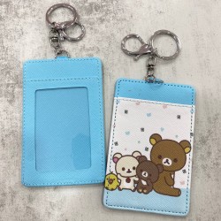 Card Holder White Blue - Bear and Friends