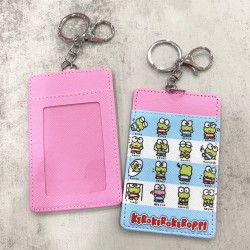 Card Holder Blue Pink - Frog and Friends